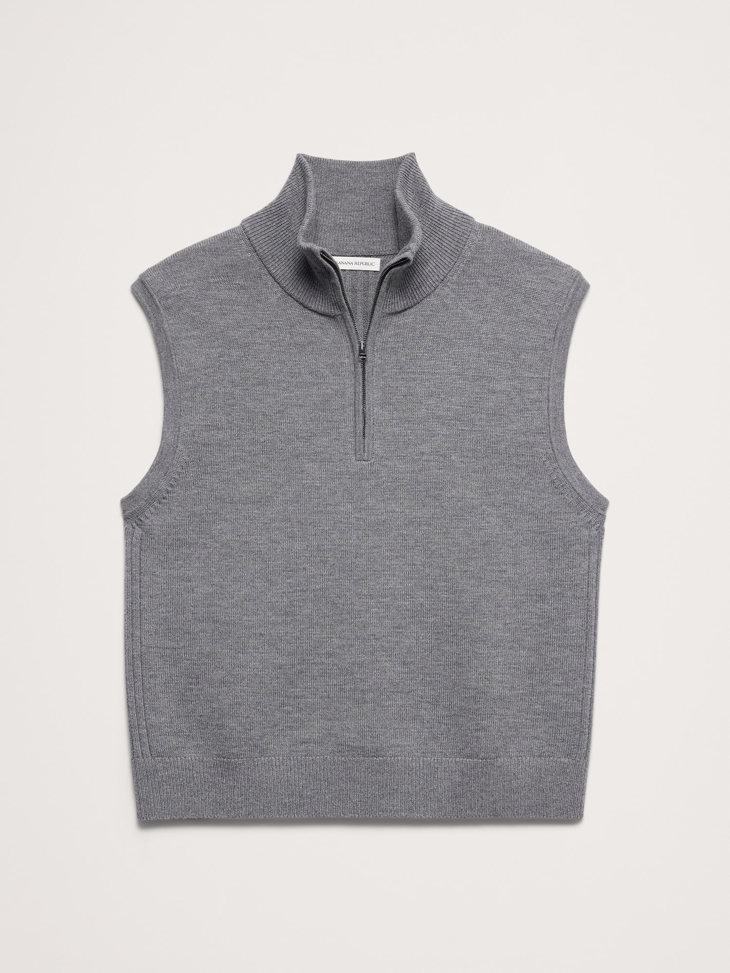 Merino Half-Zip Sweater Vest - thumbnail 4