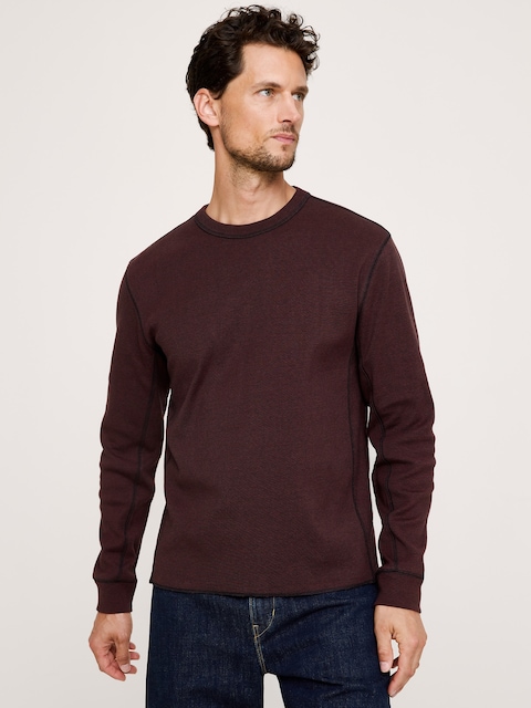 Ribbed Cotton Long-Sleeve T-Shirt