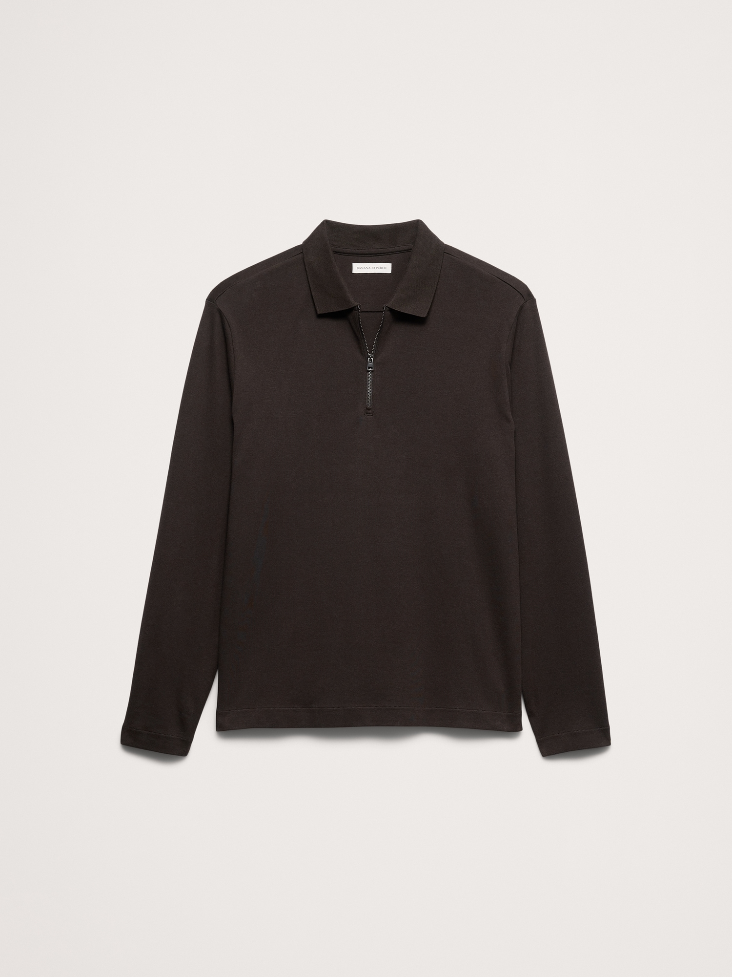Luxury-Touch Quarter-Zip Polo - thumbnail 6