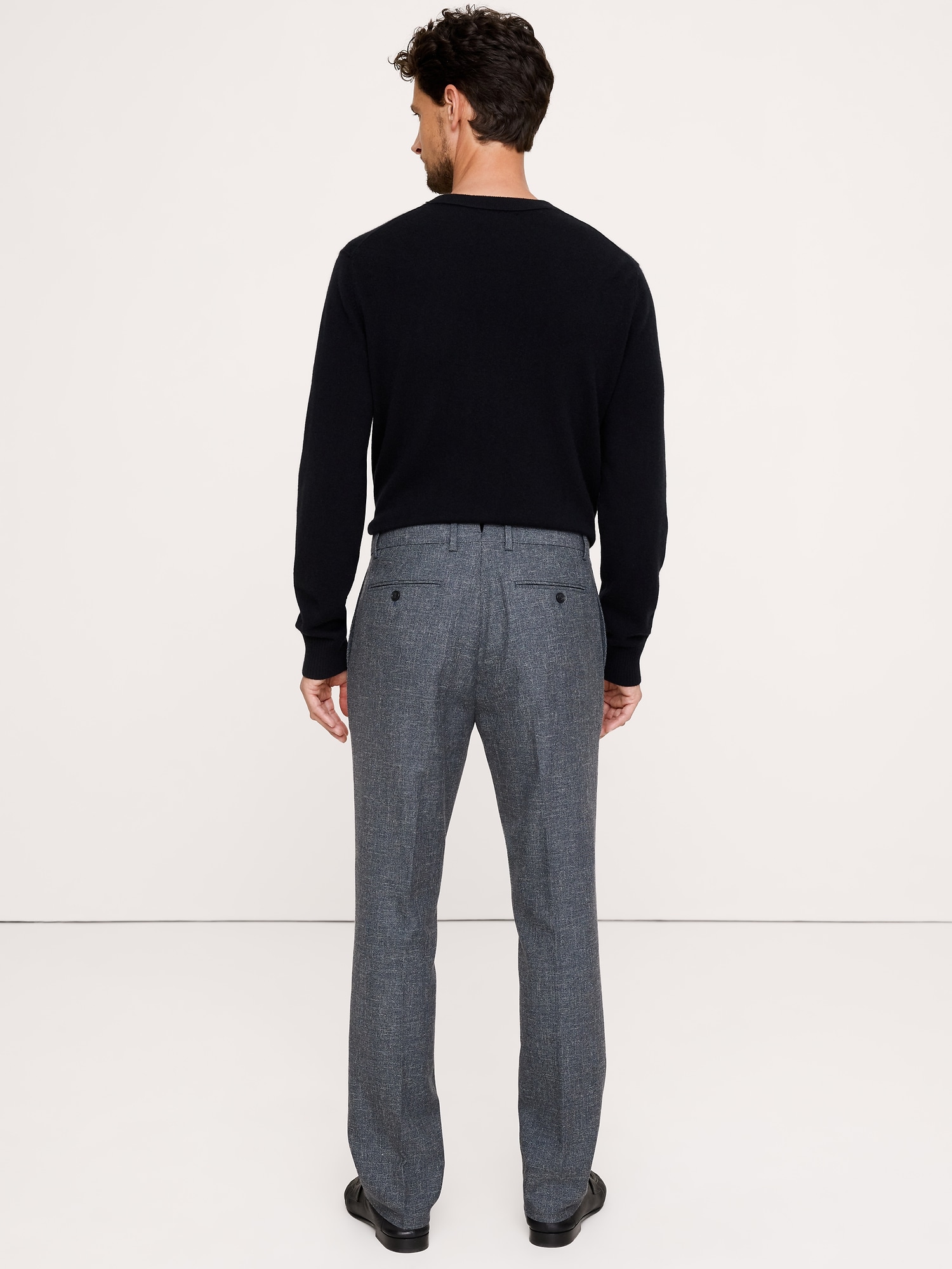 Tailored Slim Herringbone Wrinkle Resistant Dress Pant - thumbnail 2