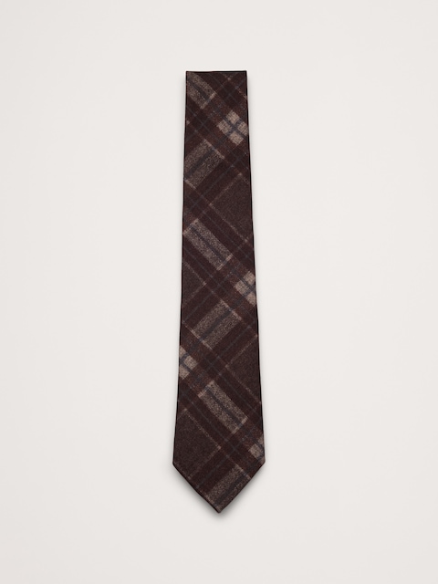 Plaid Wool Tie by Tino Cosma