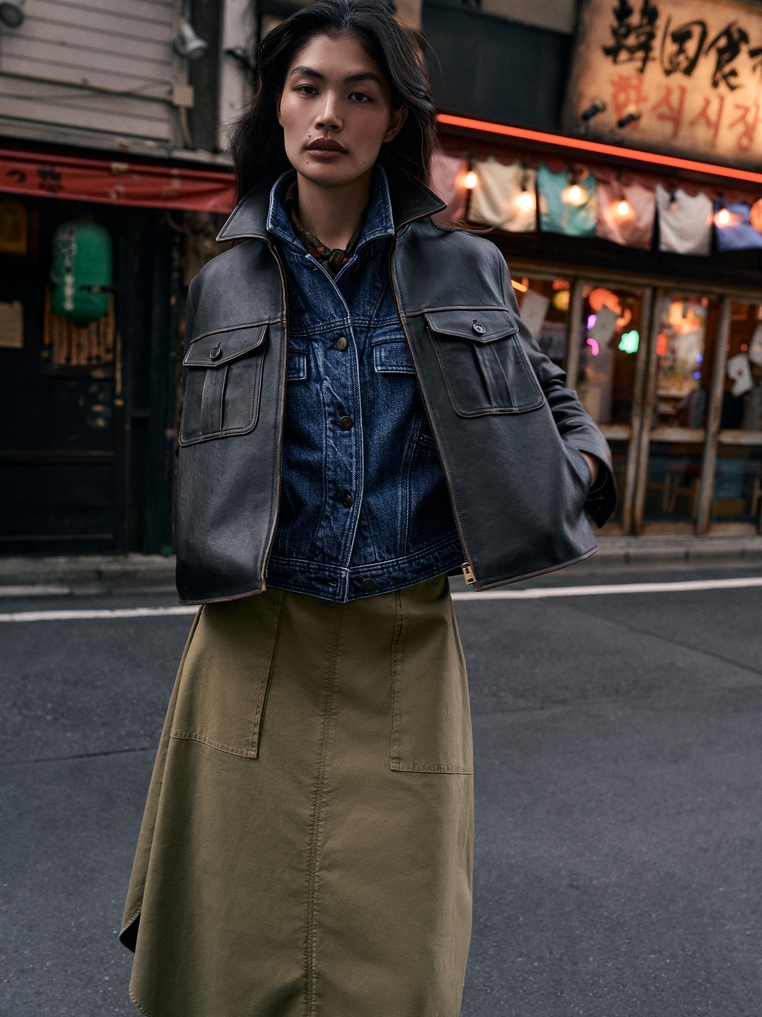 Distressed Leather Jacket - thumbnail 7