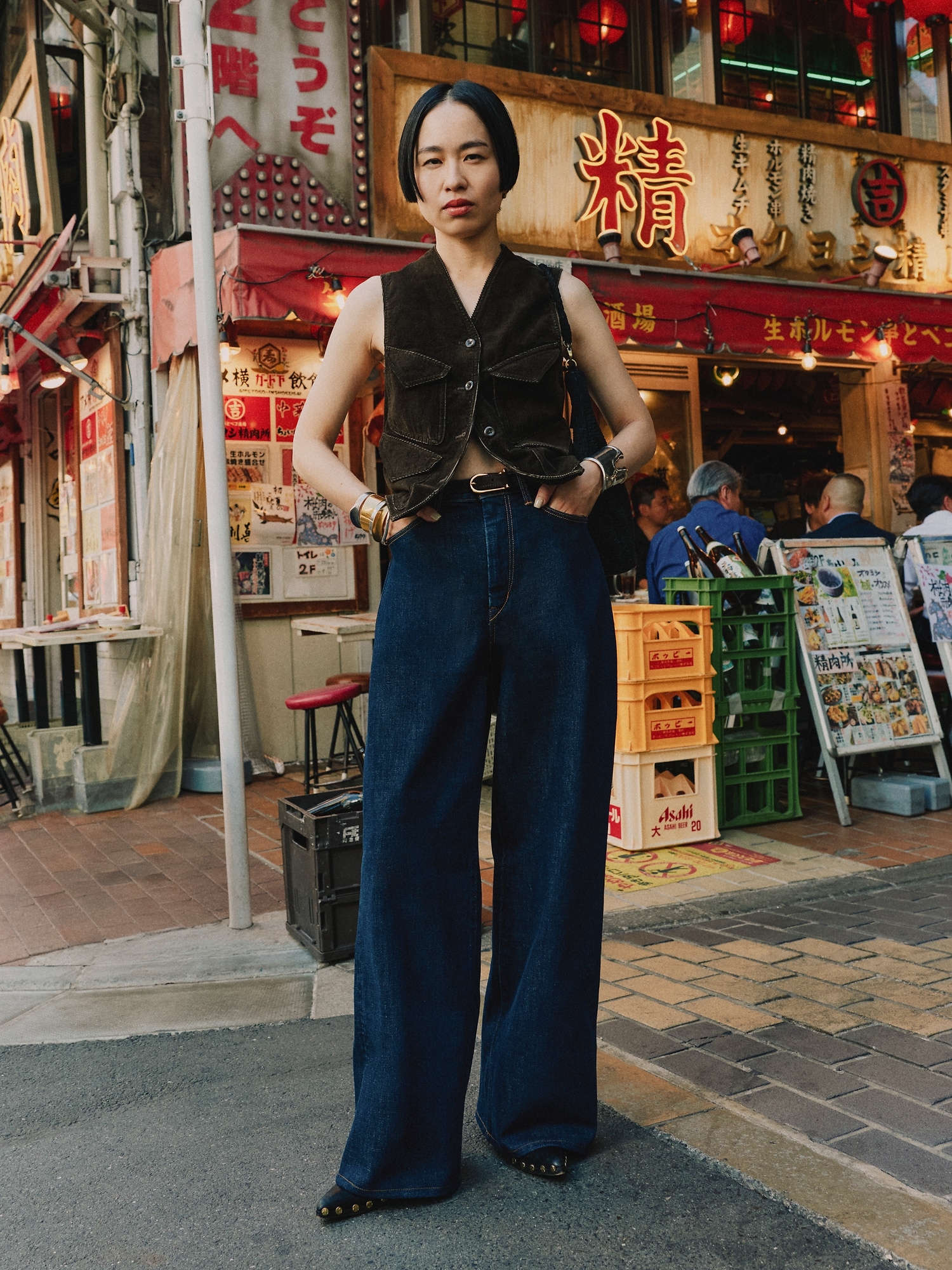 Suede Pocket Vest - thumbnail 5