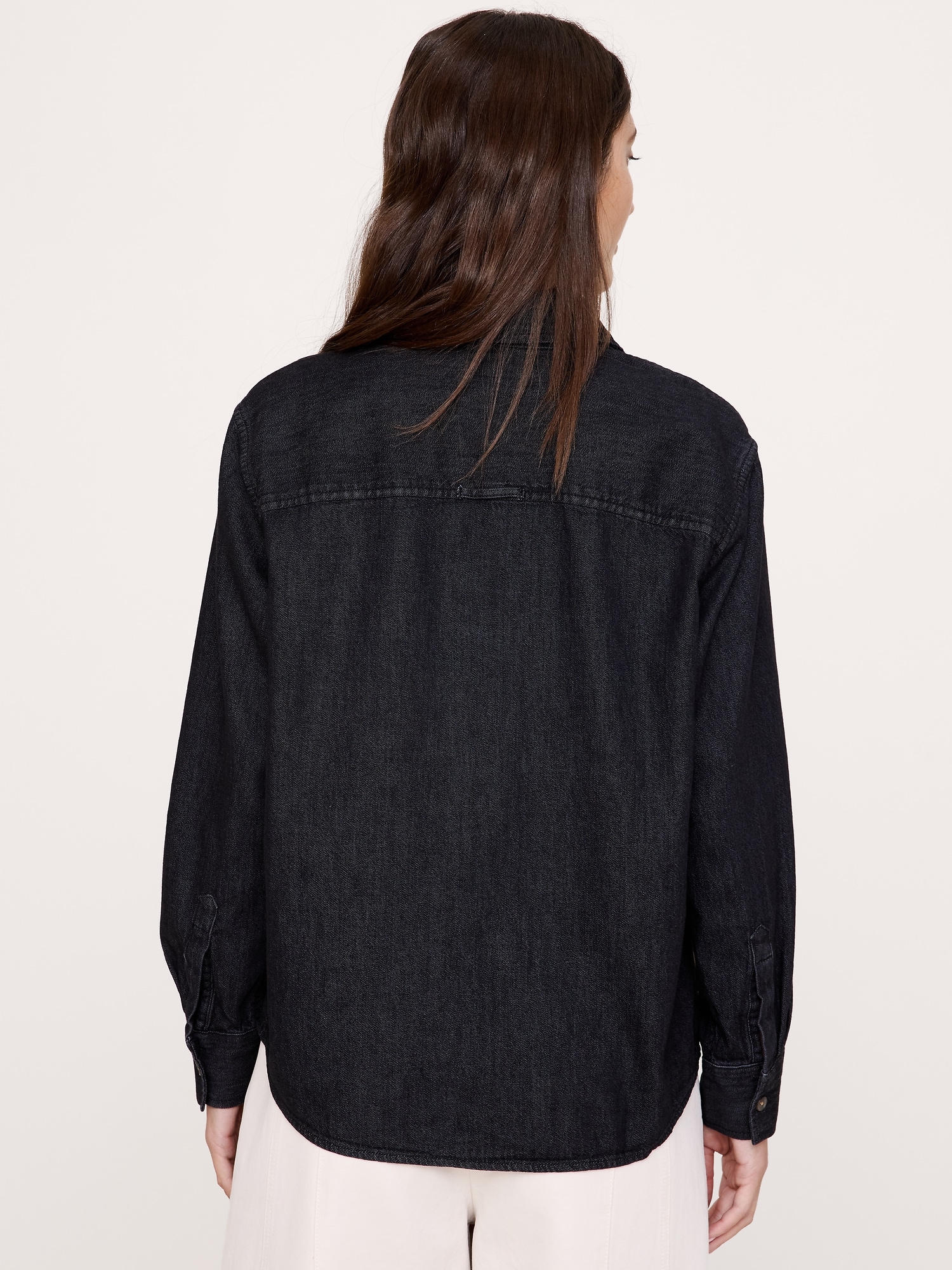 Relaxed Cotton Popover Shirt