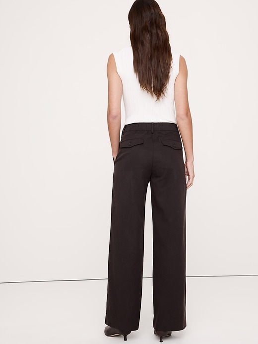 The Everyday Wide-Leg Pant in Tencel™-Cotton | Banana Republic