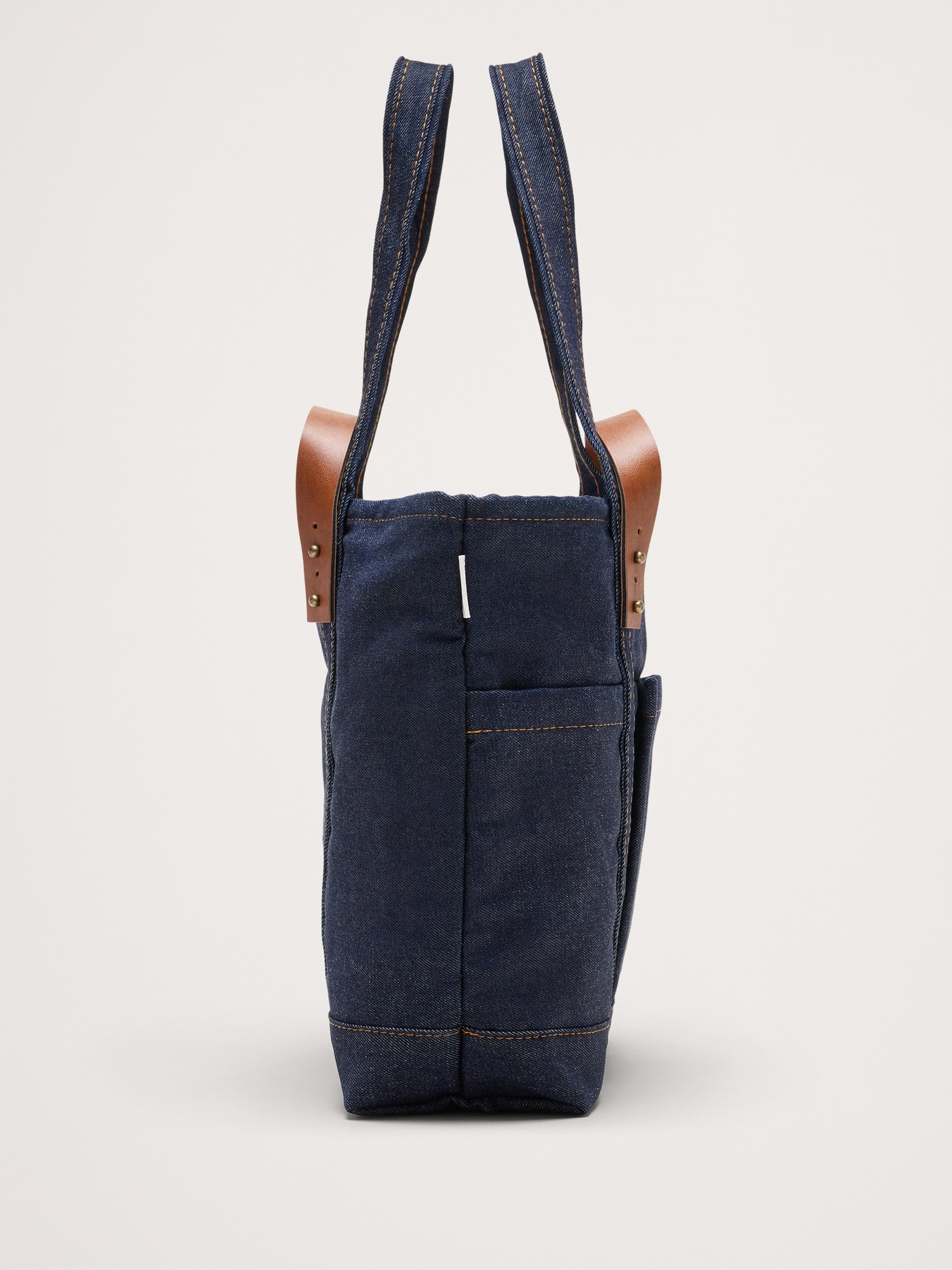 Мужская сумка Banana Republic Heritage Denim Craft Tote By CB Station, цвет: Тёмный джинсовый — фото 3