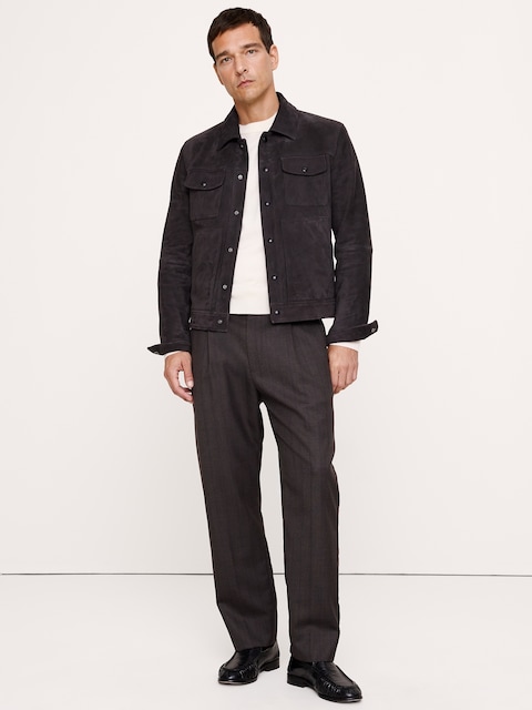 Classic Tapered Twill Dress Pant