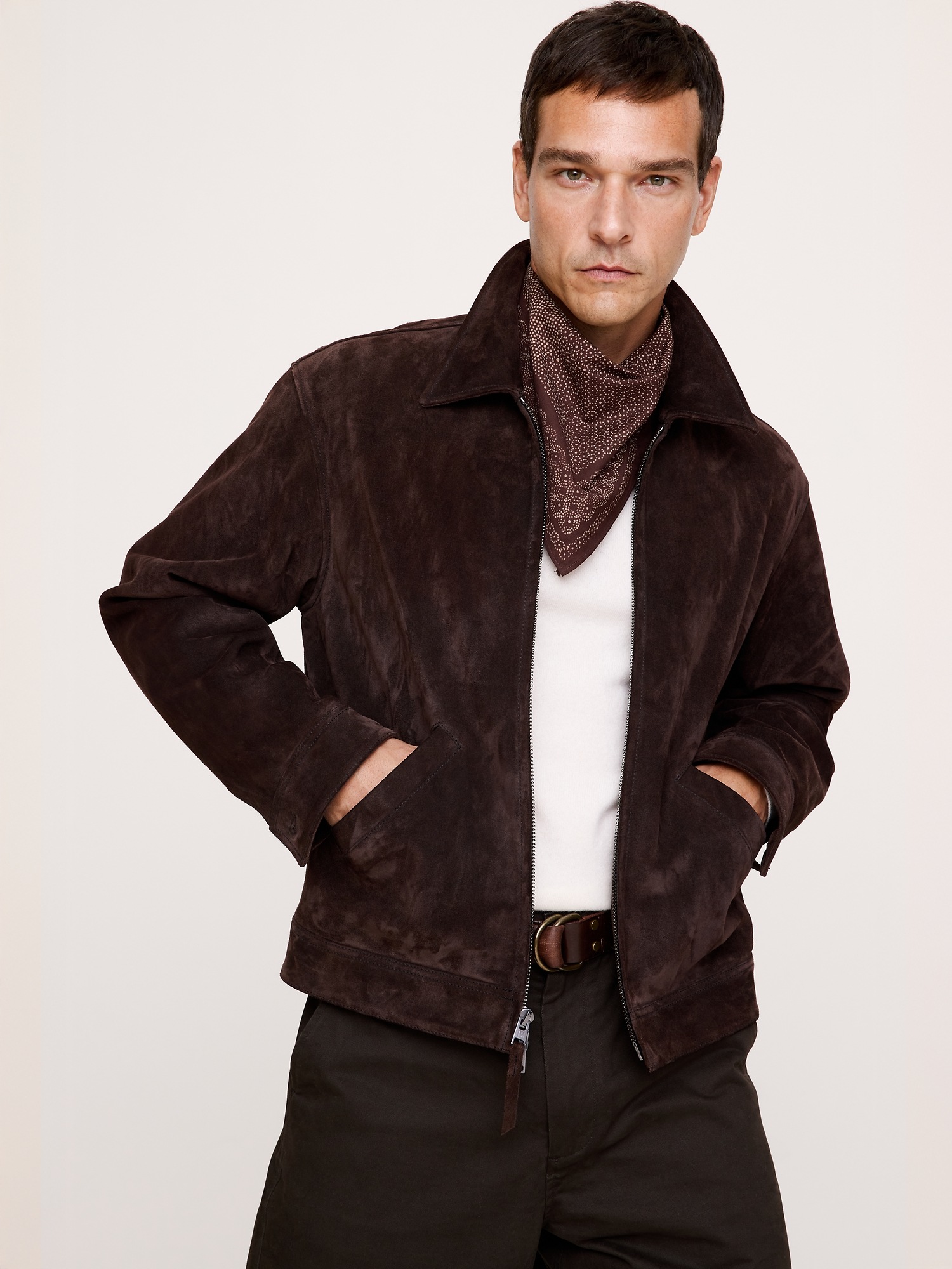 Мужская бандана Banana Republic Signature, цвет: Шоколадный коричневый — фото 2