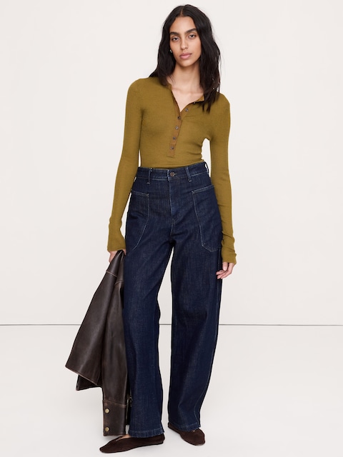 Featherweight Cashmere Henley