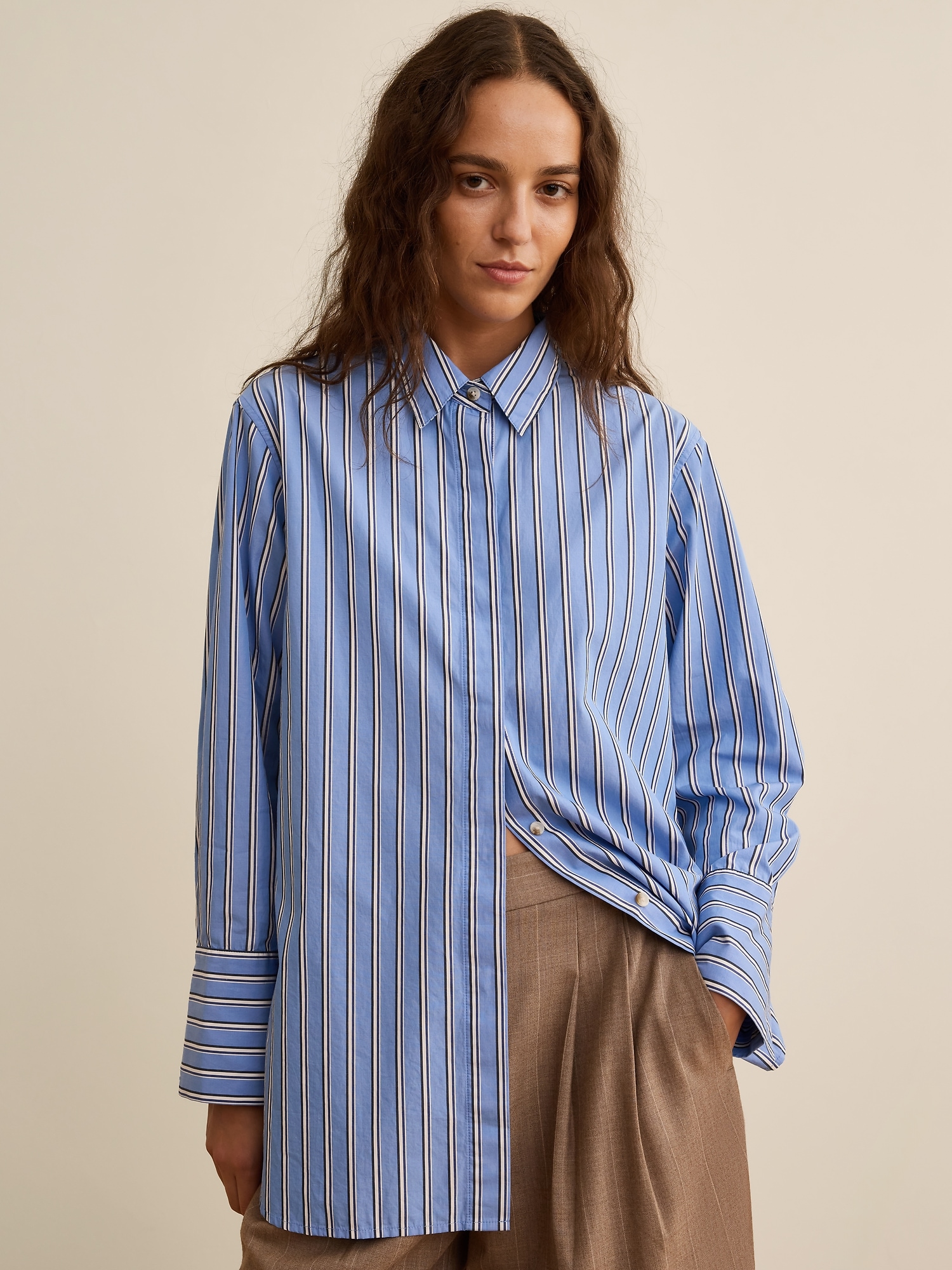 Banana Republic x La Ligne The Cotton Poplin Tunic