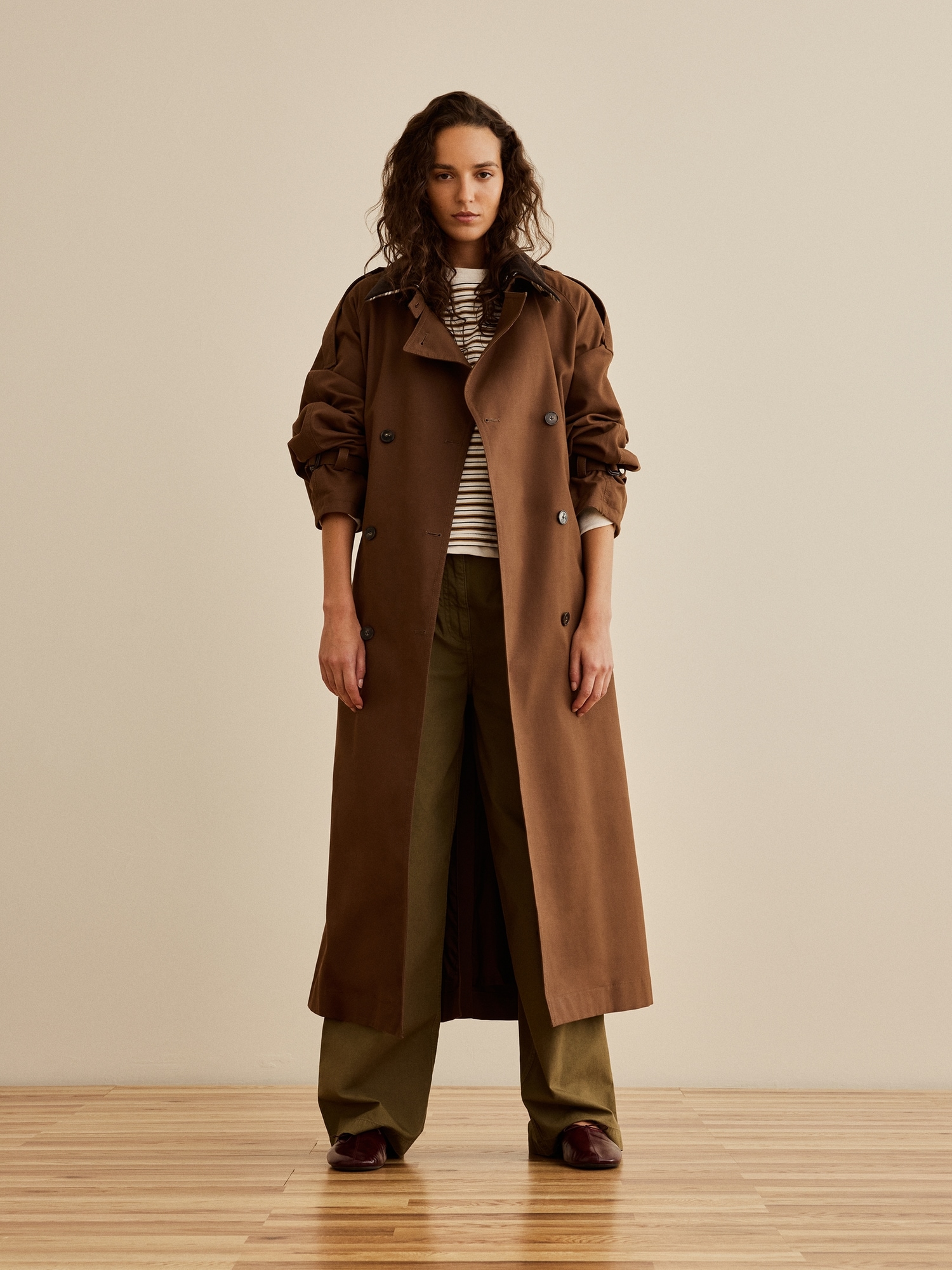 Banana Republic x La Ligne The Wide-Leg Cotton Chino