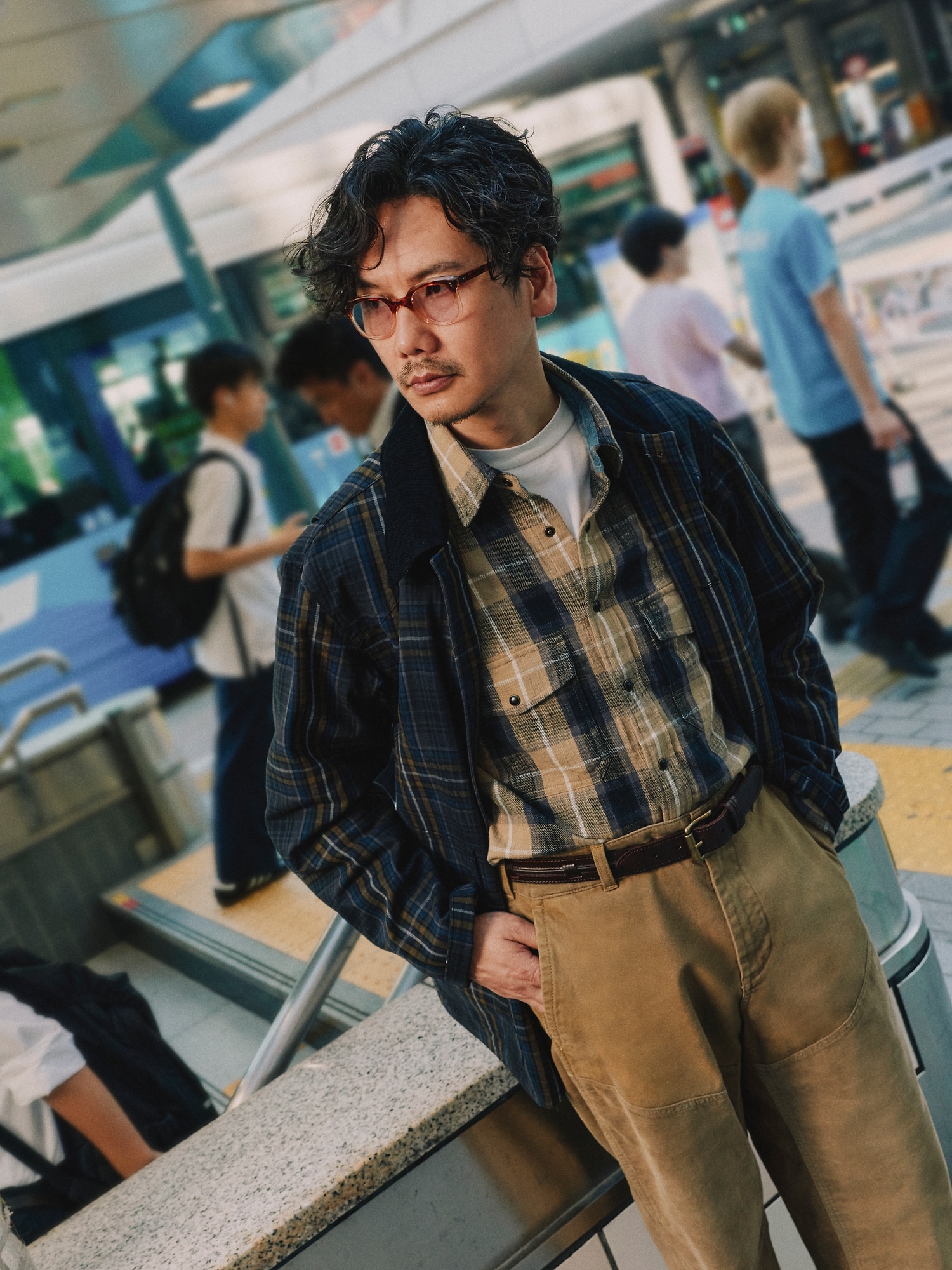 Relaxed-Fit Plaid Cotton Twill Shirt
