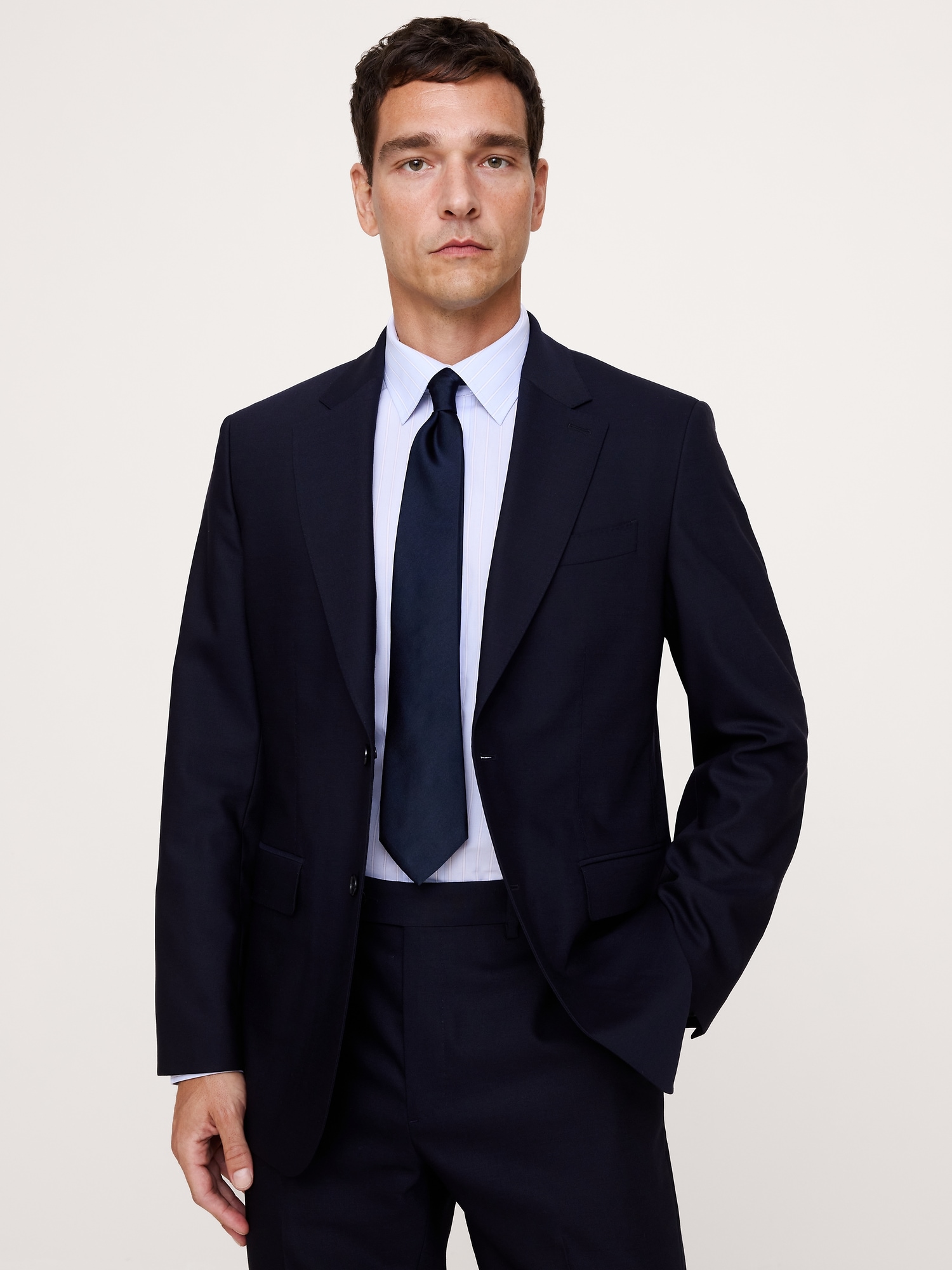 Tailored Slim Italian Baratha Suit Jacket - thumbnail 6