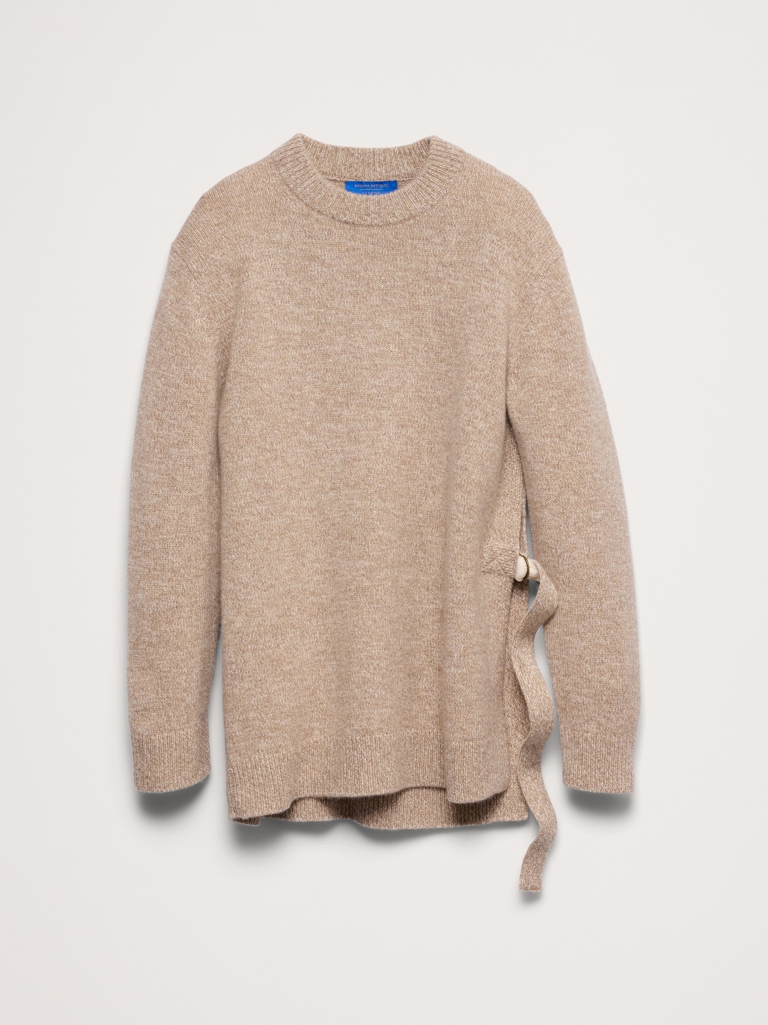 Женский свитер Banana Republic x La Ligne The Cashmere Utility, цвет: Овсяный меланжевый — фото 5