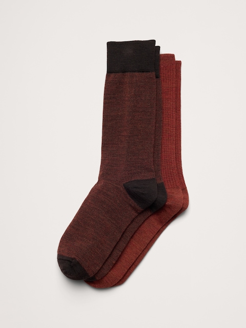 Breathe Merino-Blend Socks 2-Pack