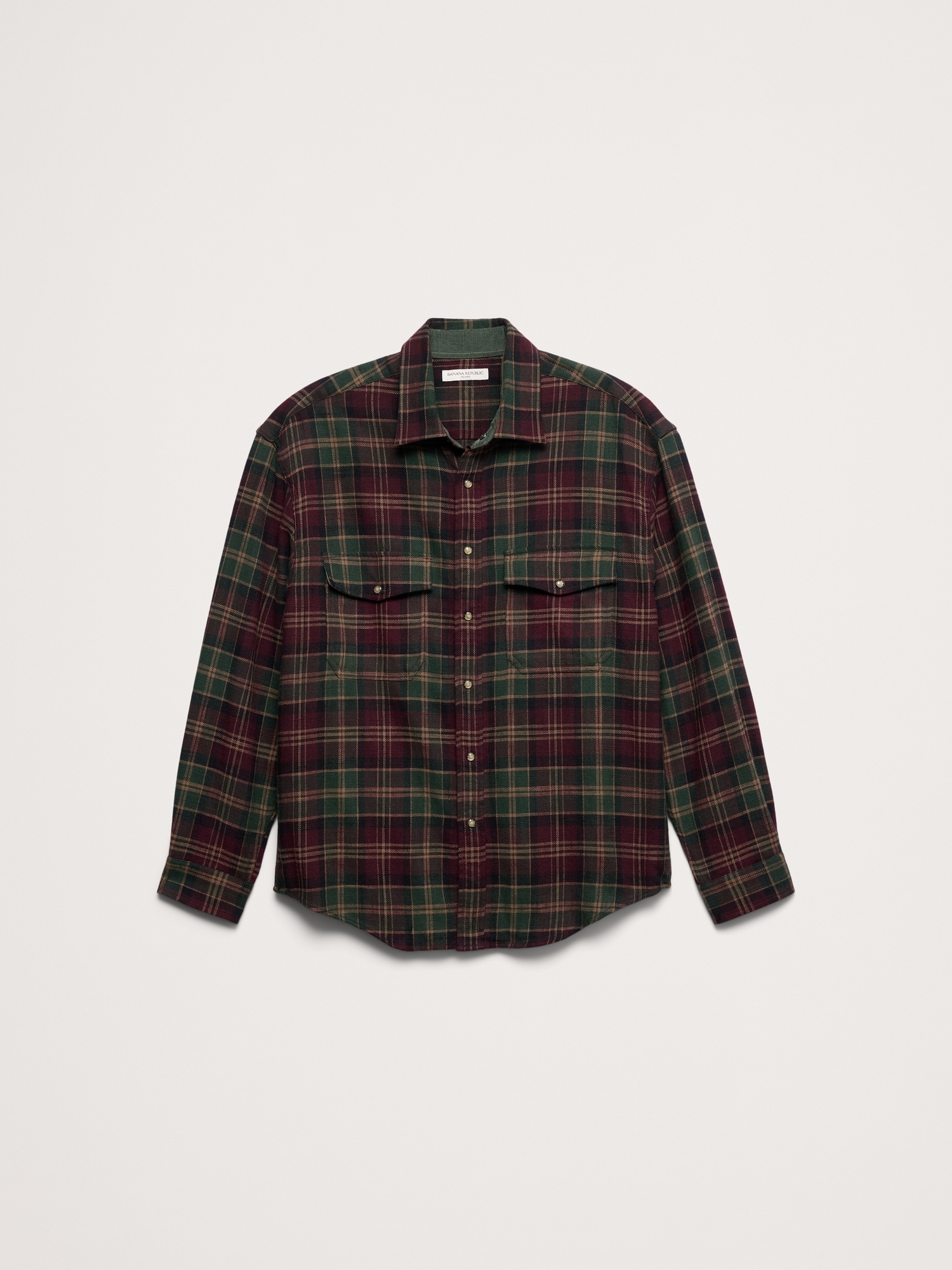 Relaxed-Fit Plaid Cotton Twill Shirt - thumbnail 9