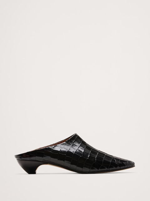 Italian Leather Mule