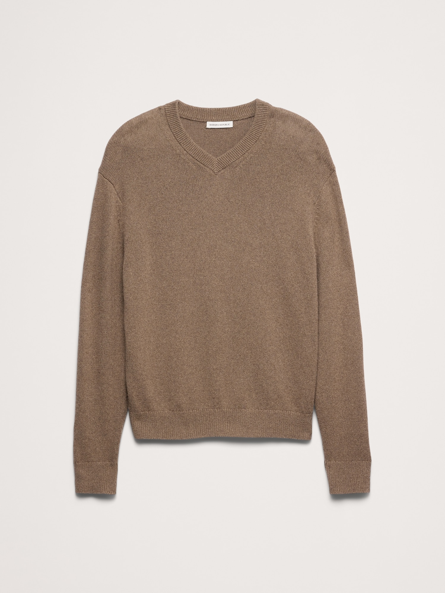 Italian Cotton-Cashmere V-Neck Sweater - thumbnail 6
