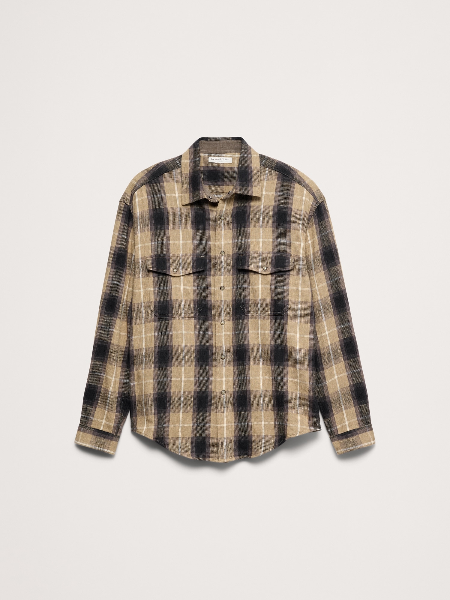 Relaxed-Fit Plaid Cotton Twill Shirt - thumbnail 2