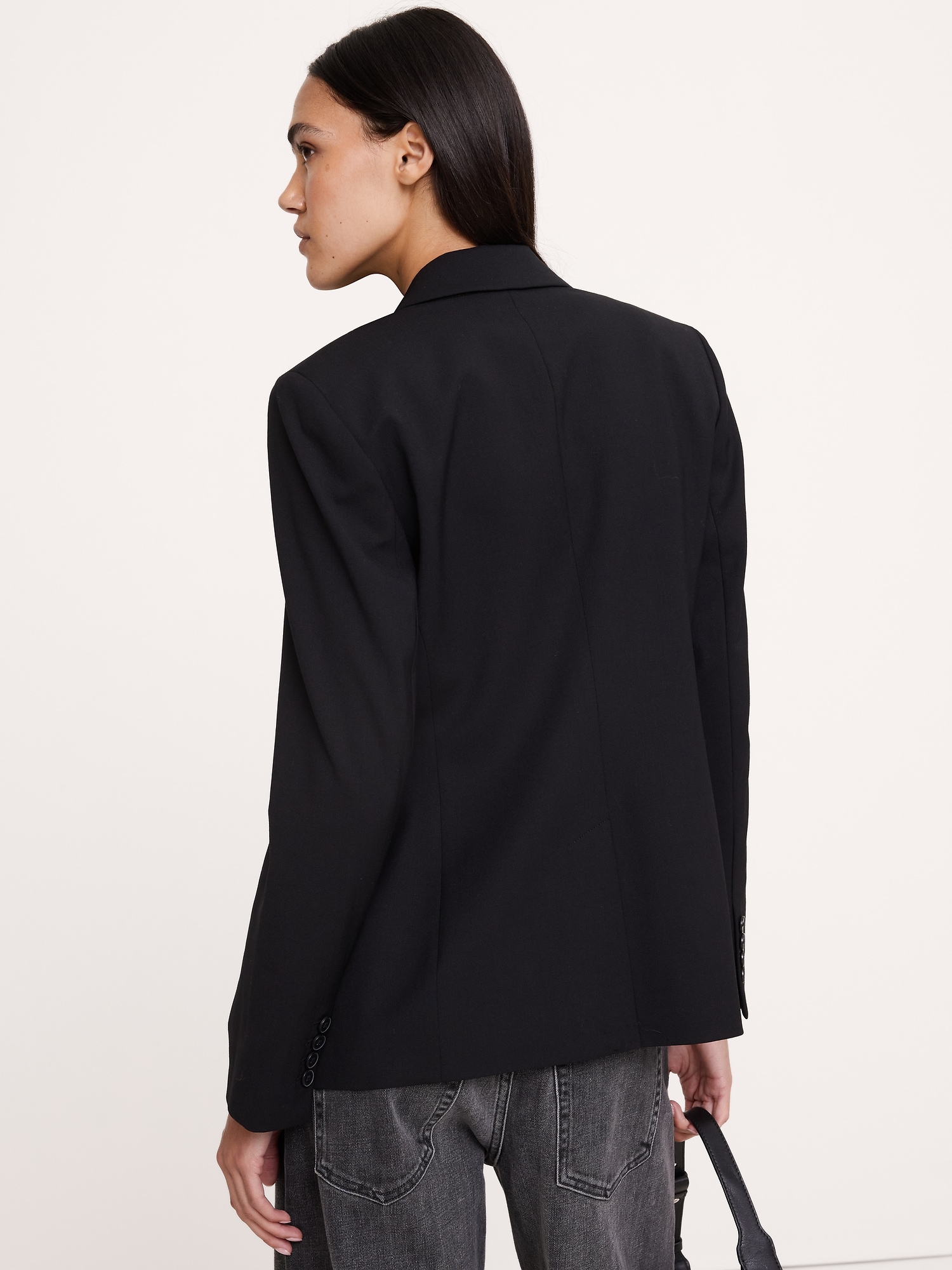 Slim Italian Lightweight Wool Blazer - thumbnail 8