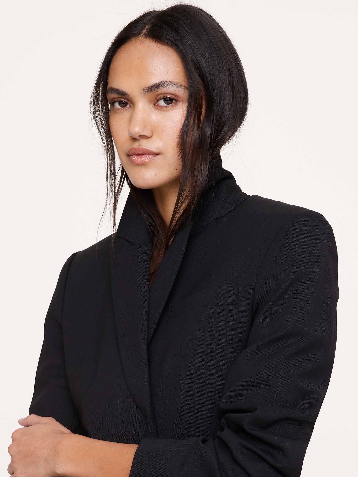 Slim Italian Lightweight Wool Blazer - thumbnail 9