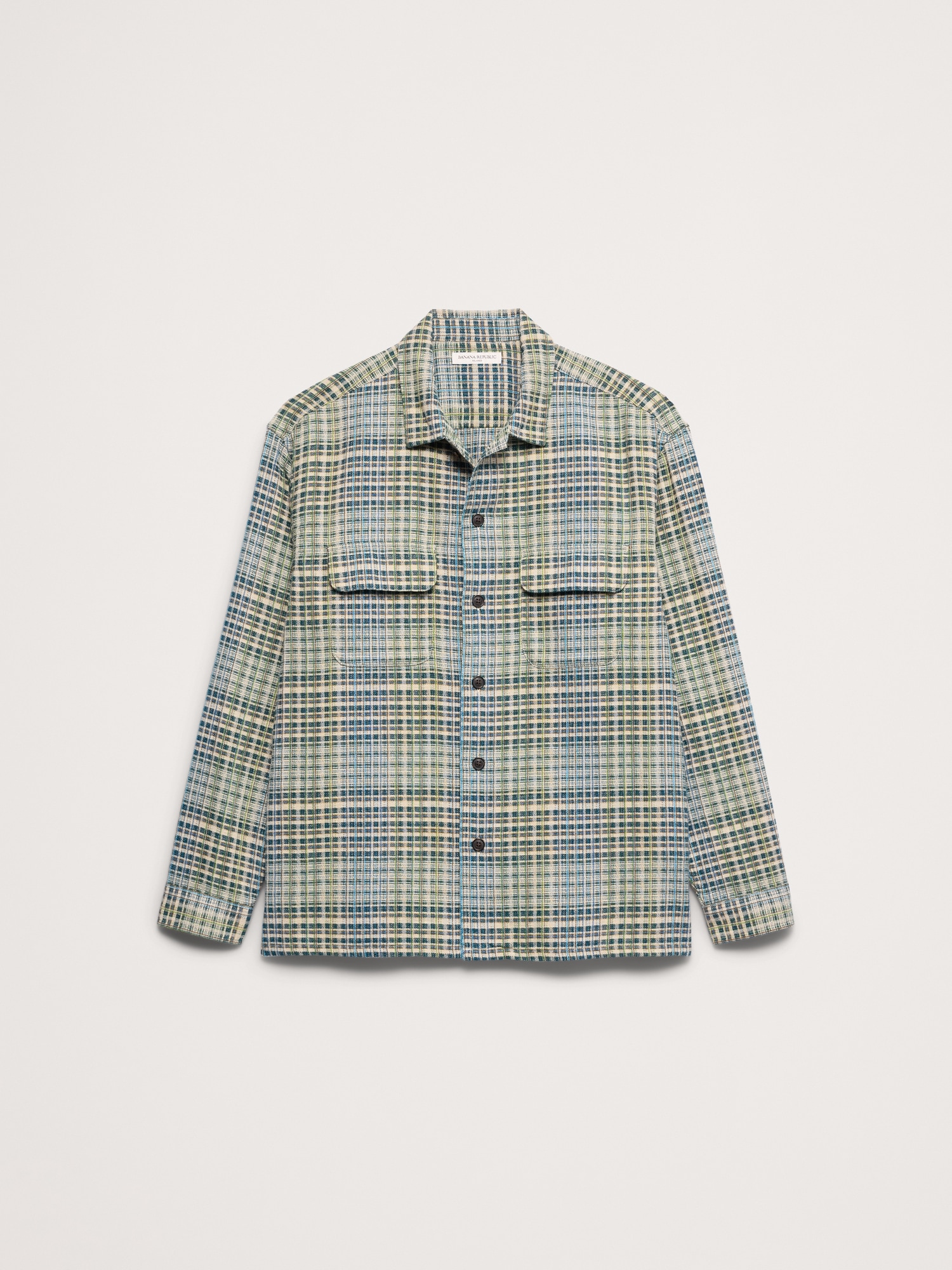 Relaxed-Fit Textured Flannel Shirt - thumbnail 2