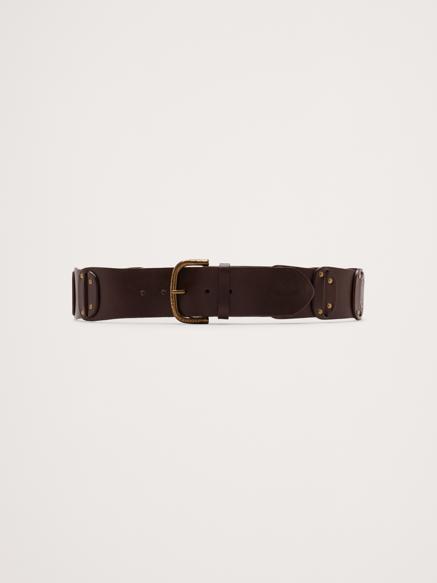 Leather Studded Belt