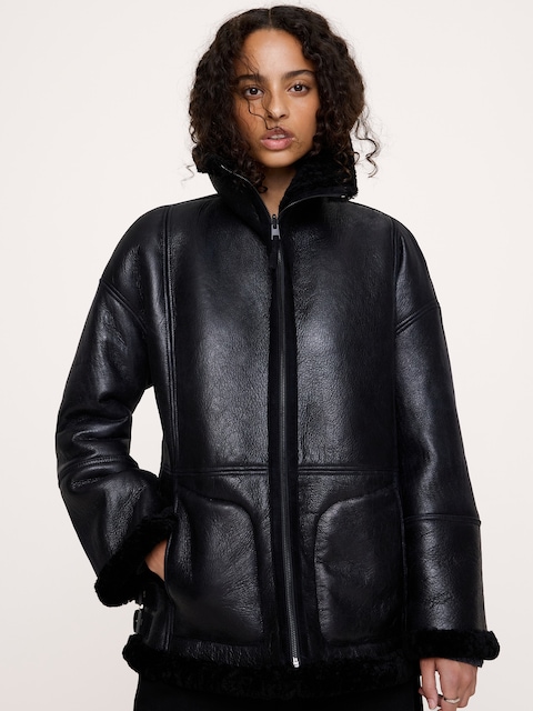Reversible Shearling Coat