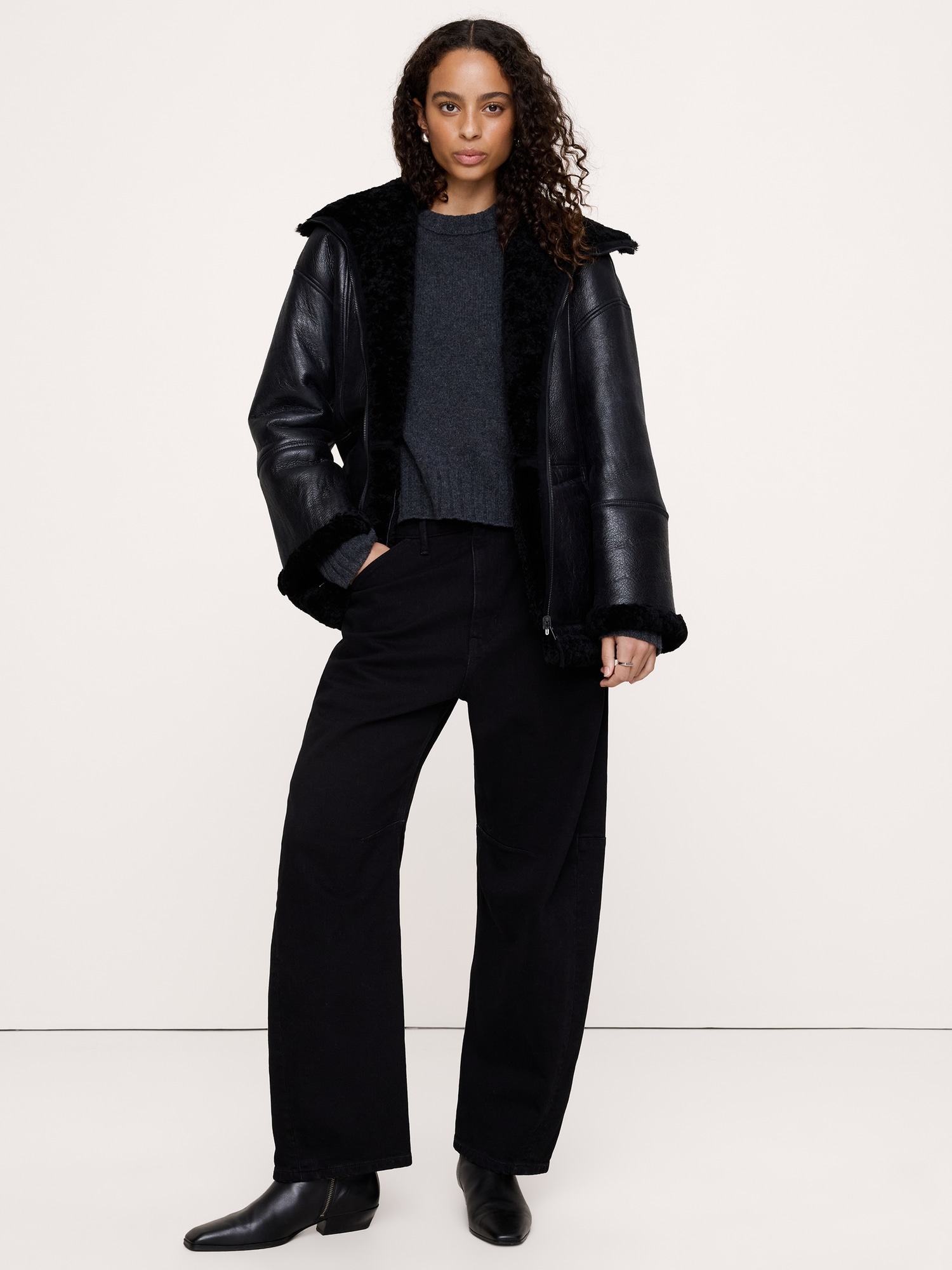Reversible Shearling Coat