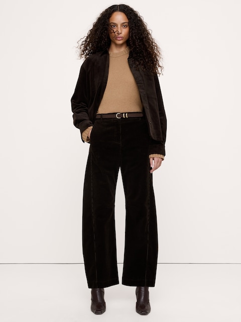 Oversized Stretch-Cotton Utility Shirt