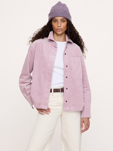 Oversized Stretch-Cotton Utility Shirt