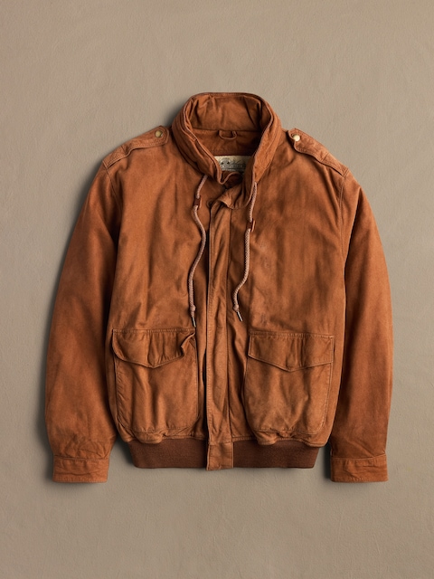Archive Leather Jacket With Drawstrings Men's Size M