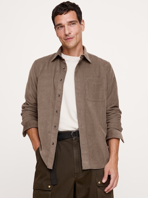 Standard-Fit Lightweight Corduroy Shirt