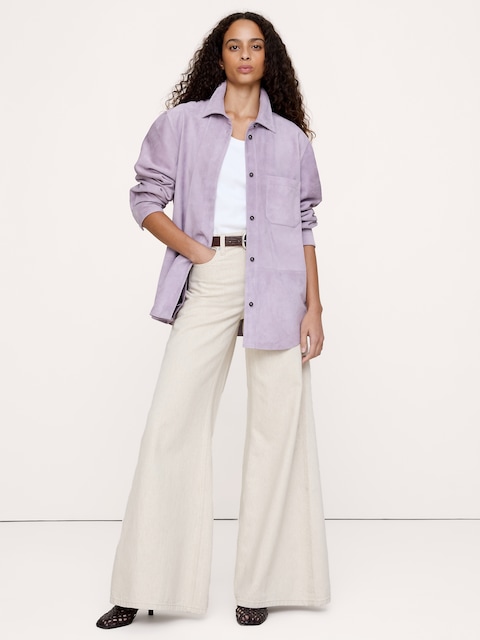 Suede Shirt Jacket