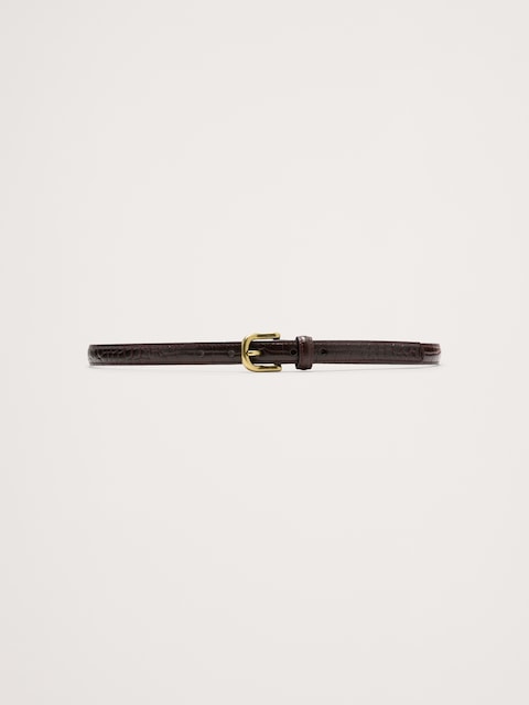Embossed Leather Belt