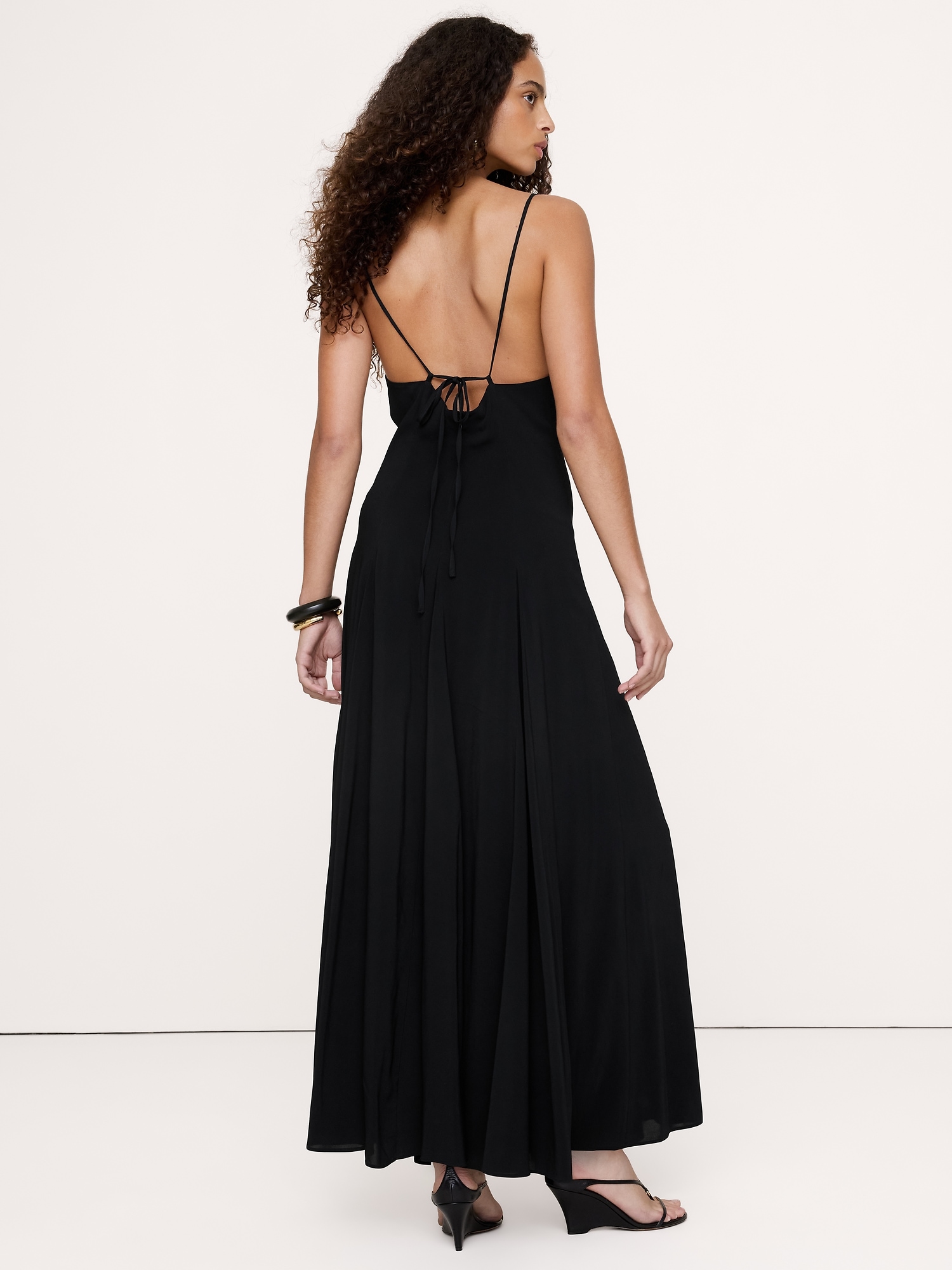 Georgette Paneled Maxi Dress - thumbnail 2