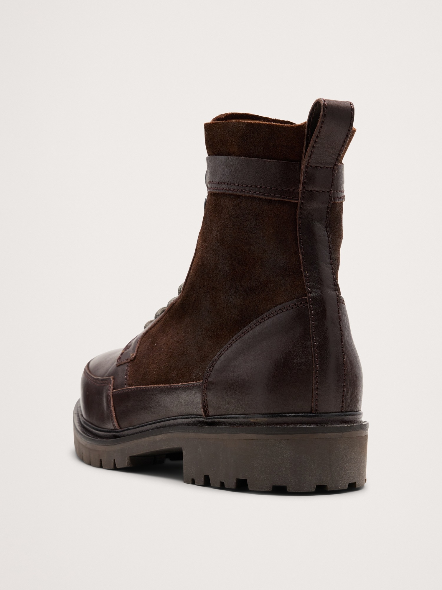 Мужские ботинки Banana Republic Leather Utility Boot, цвет: Тёмный коричневый — фото 4