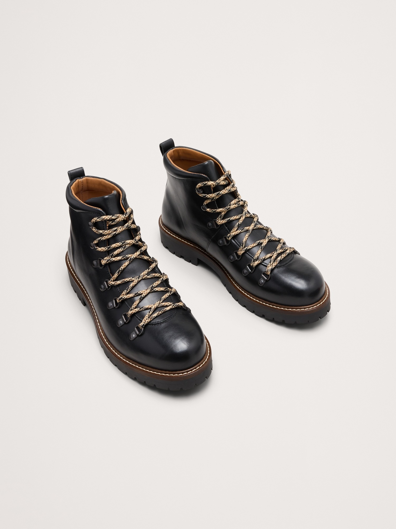 Мужские ботинки Banana Republic Italian Leather Alpine Boot, цвет: Чёрный — фото 3