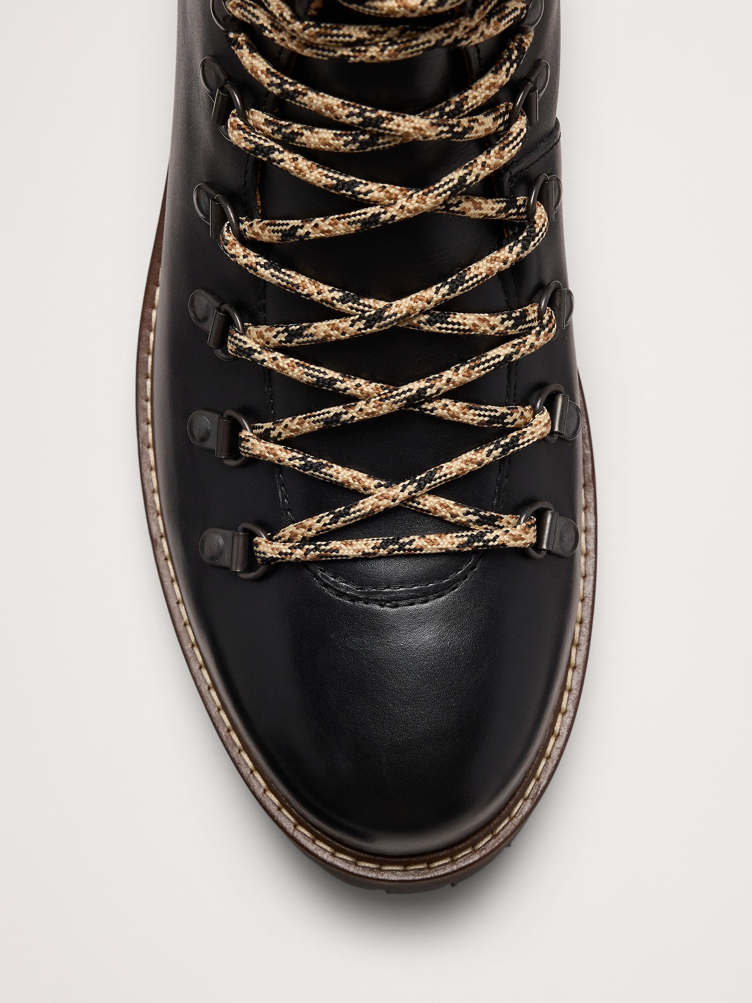 Мужские ботинки Banana Republic Italian Leather Alpine Boot, цвет: Чёрный — фото 5