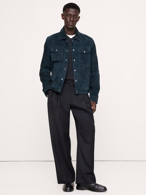 Suede Trucker Jacket
