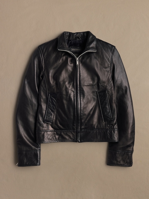 Archive Leather Zip-Up Jacket Women's Size XS