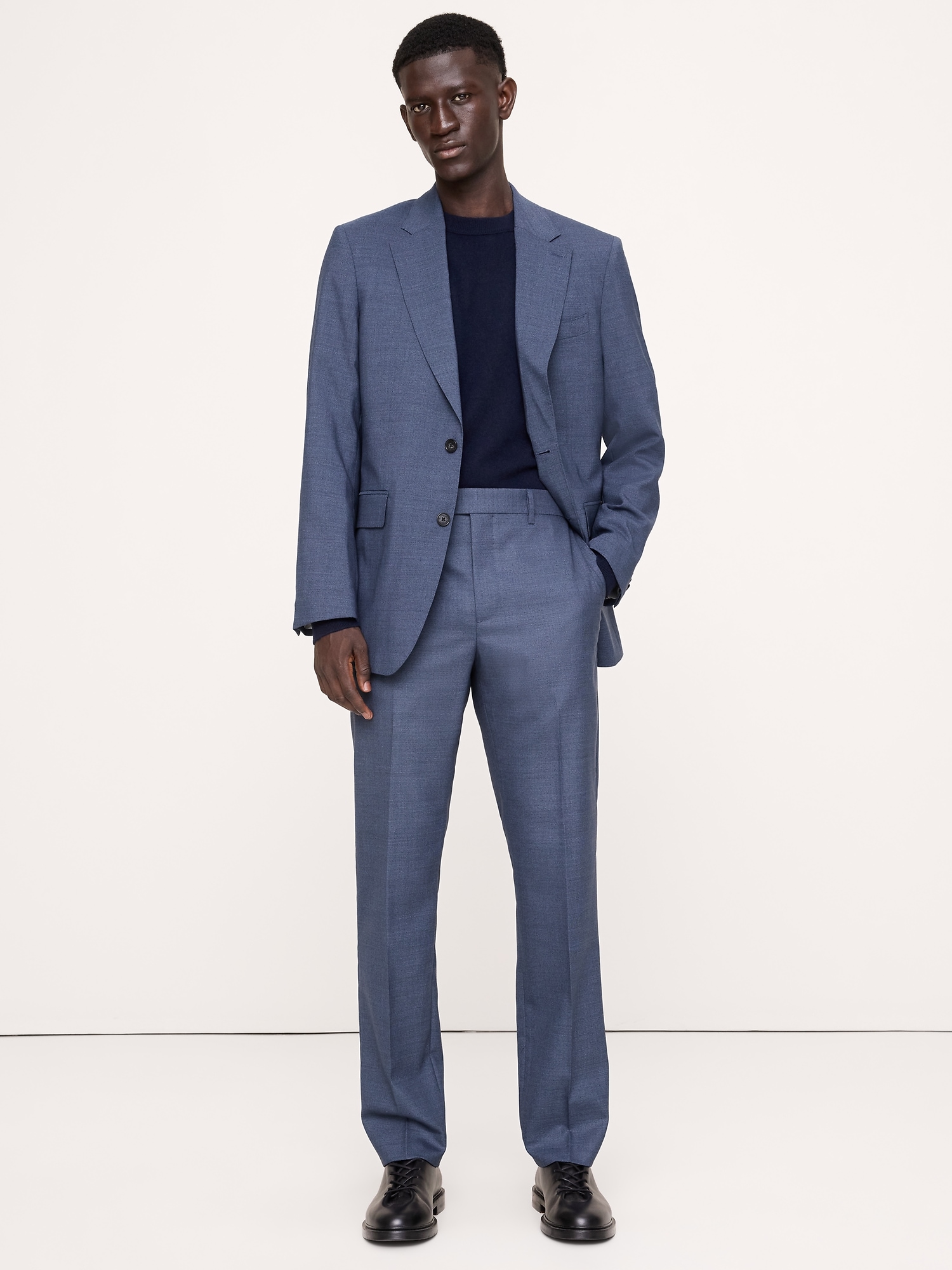 Tailored Slim Signature Stretch Italian Rustico Suit Pant