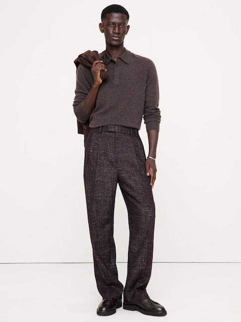 Relaxed Pleated Dress Pant