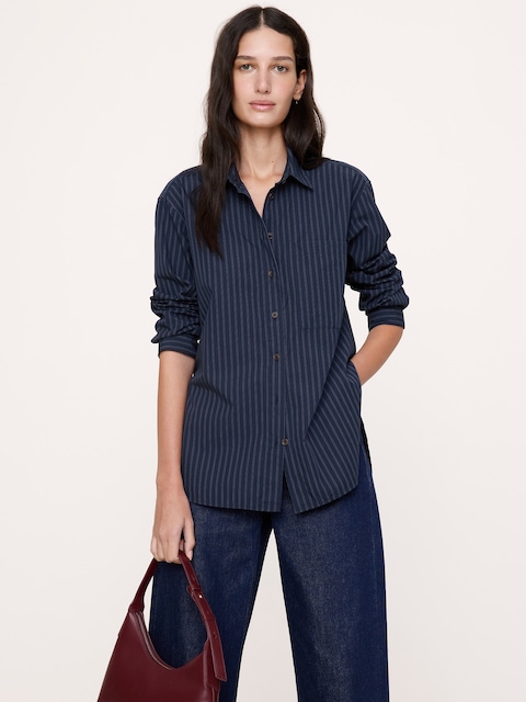 The Oversized Shirt in Cotton Poplin
