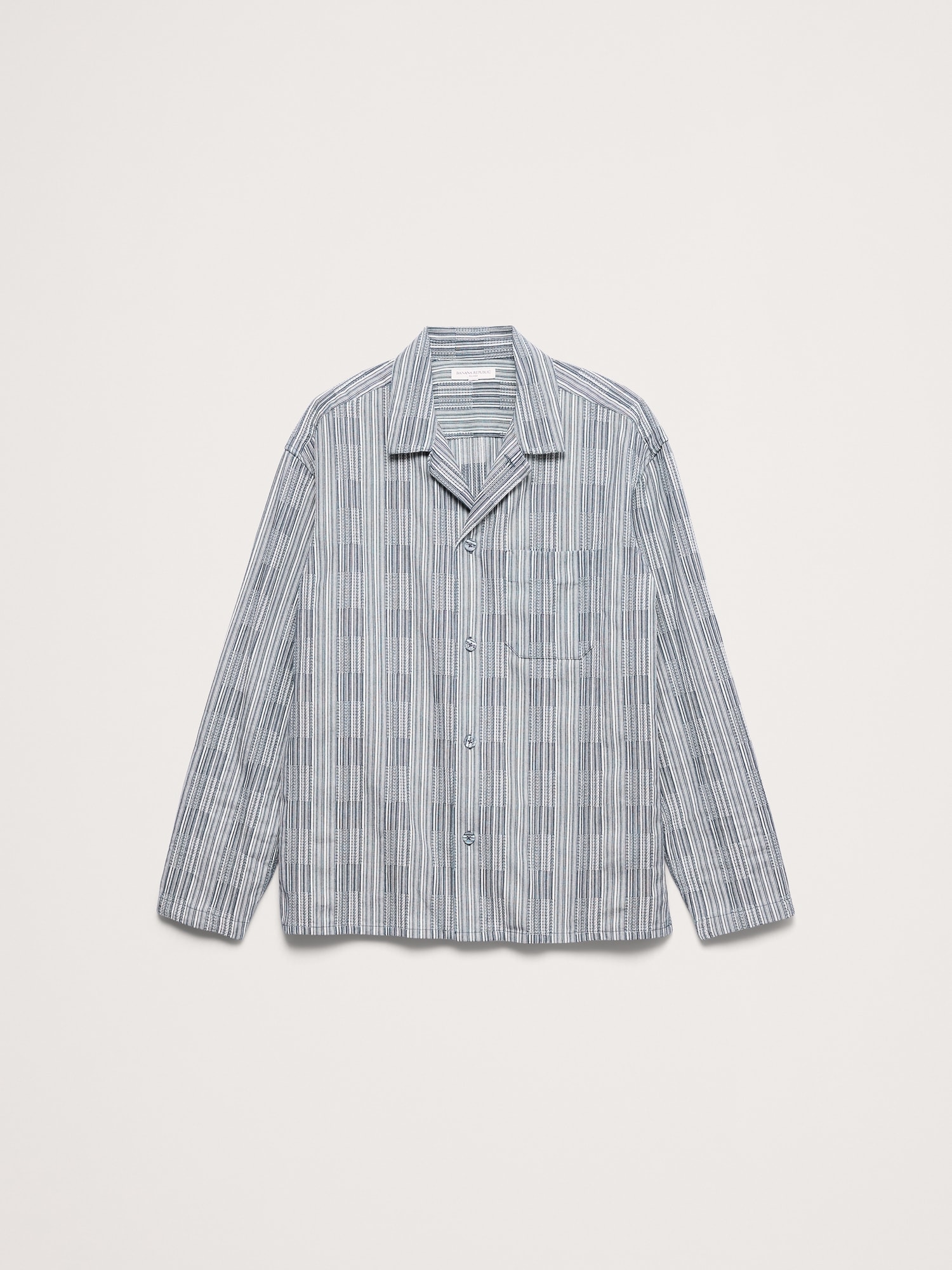 Relaxed-Fit Textured Cotton Shirt - thumbnail 4