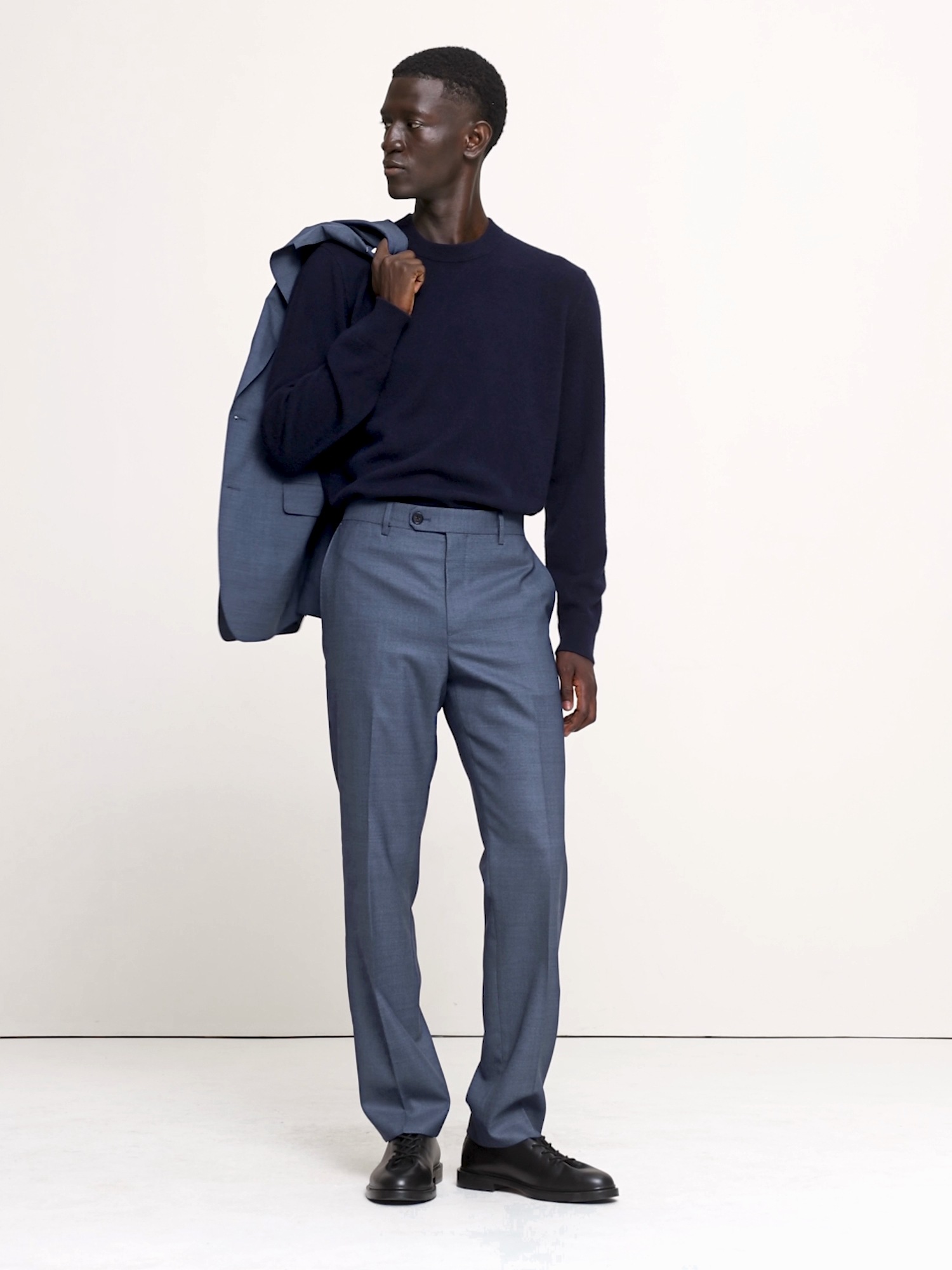 Tailored Slim Signature Stretch Italian Rustico Suit Pant - thumbnail 7
