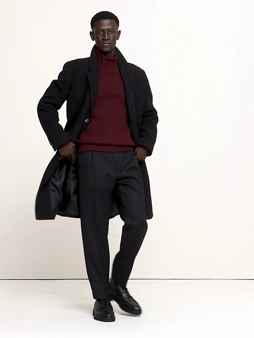 Italian Melton Top Coat | Banana Republic