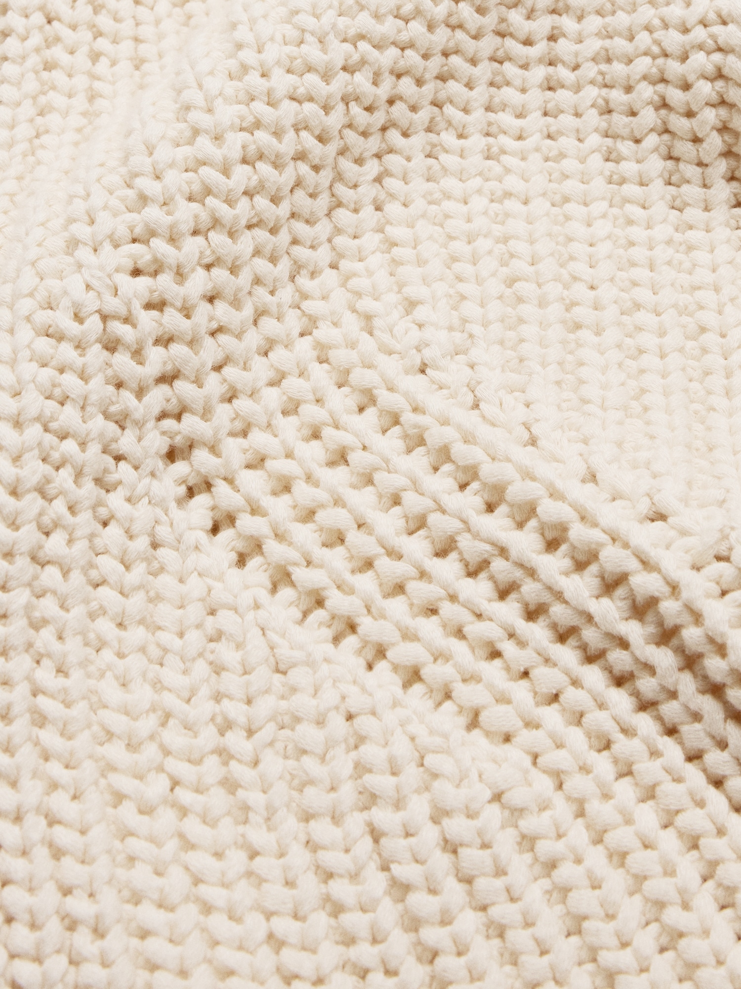 Chunky Cotton Funnel-Neck Sweater - thumbnail 7