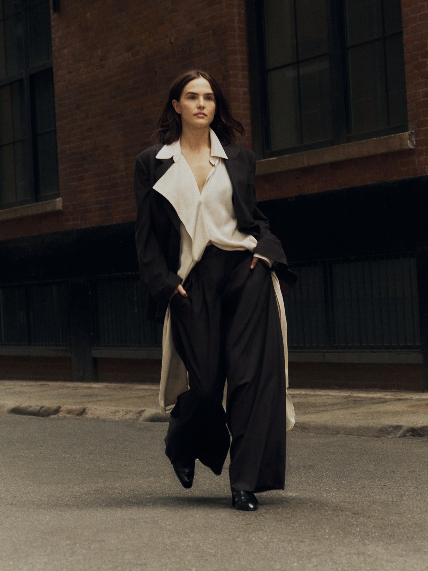 Женские брюки Banana Republic x La Ligne The Wide-Leg Pant, цвет: Коричневый — фото 4