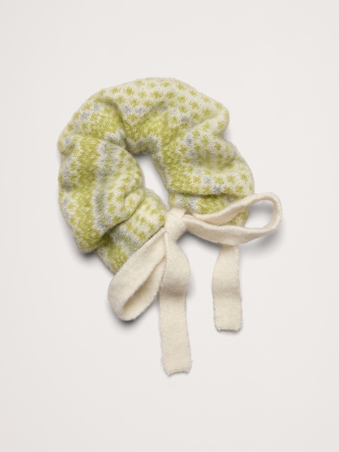 Italian Fairisle Sweater Scrunchie